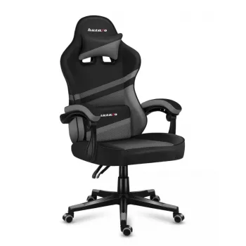 PC mängutool huzaro FORCE 4.4 Koppiste Must Hall — võrkriie, max 130 kg, reguleeritav kõrgus 45–55 cm, 5 ratast