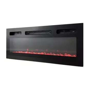 TV-kapp Cama Meble EVA elektrikaminaga 180x40x52 cm grafiit/läikiv grafiit