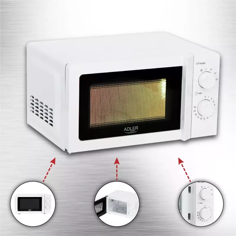 Solo mikrolaineahi Adler AD 6205, 700 W, 20 L