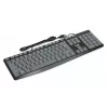 Juhtmega USB-klaviatuur IBOX Eris IKC2010G — täissuuruses 105 klahvi, USB, hall/must, veekindel, 1,8 m kaabel