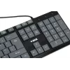 Juhtmega USB-klaviatuur IBOX Eris IKC2010G — täissuuruses 105 klahvi, USB, hall/must, veekindel, 1,8 m kaabel