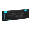Juhtmega USB-klaviatuur IBOX Eris IKC2010B — täissuuruses 105-klahviline, USB, veekindel, must