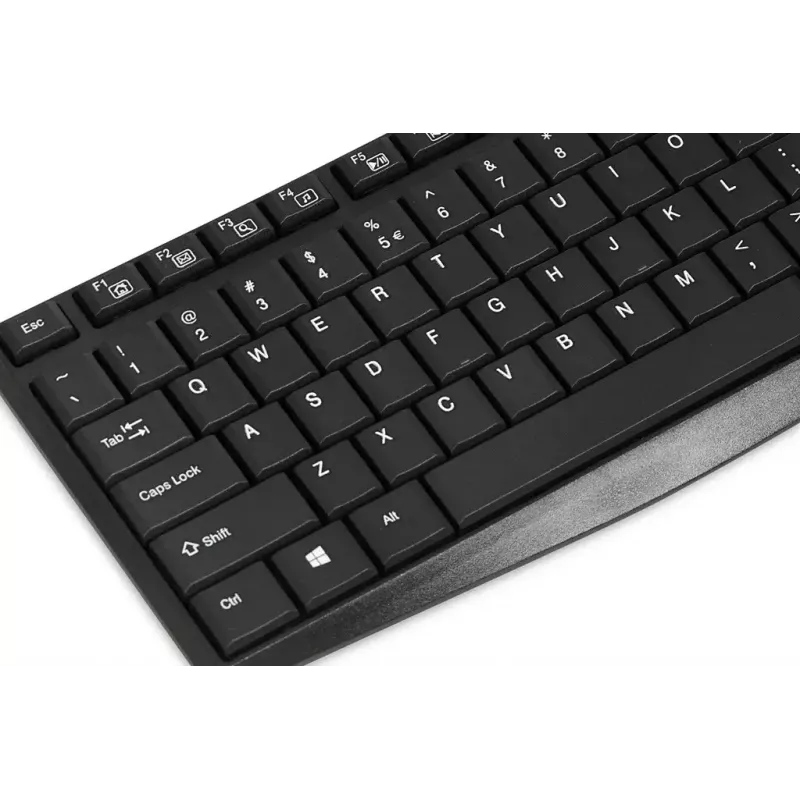 Juhtmega USB-klaviatuur IBOX Eris IKC2010B — täissuuruses 105-klahviline, USB, veekindel, must