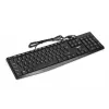 Juhtmega USB-klaviatuur IBOX Eris IKC2010B — täissuuruses 105-klahviline, USB, veekindel, must