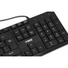 Juhtmega USB-klaviatuur IBOX Eris IKC2010B — täissuuruses 105-klahviline, USB, veekindel, must