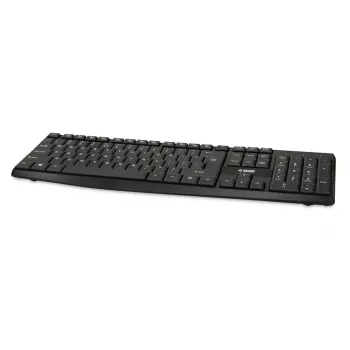 Juhtmega USB-klaviatuur IBOX Eris IKC2010B — täissuuruses 105-klahviline, USB, veekindel, must
