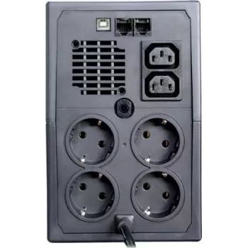 UPS ORVALDI ID1K5CH 1,5 kVA (900 W) Line-Interactive, 24 V aku, LCD, USB, kompaktne must