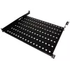 Rack shelf Alantec SA-P-19-1U-550-4-C-02 Must Steel 19 tolli 550 mm