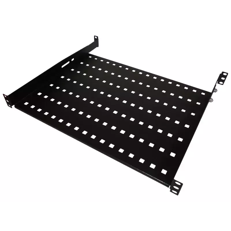 Rack shelf Alantec SA-P-19-1U-550-4-C-02 Must Steel 19 tolli 550 mm