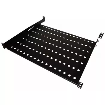 Rack shelf Alantec SA-P-19-1U-550-4-C-02 Must Steel 19 tolli 550 mm
