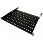 Rack shelf Alantec SA-P-19-1U-550-4-C-02 Must Steel 19 tolli 550 mm