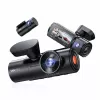Dashcam VANTRUE N4 PRO 3-kanaliga autokaamera, pea 3840×2160, 165° eesmine, 160° siseruum, GPS, Wi‑Fi, IPS-ekraan, MicroSD kuni 512 GB
