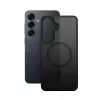 Crong Hybrid Matte Magnetic ümbris Samsung Galaxy S25 jaoks — TPU+PC, magnetrõngad, must