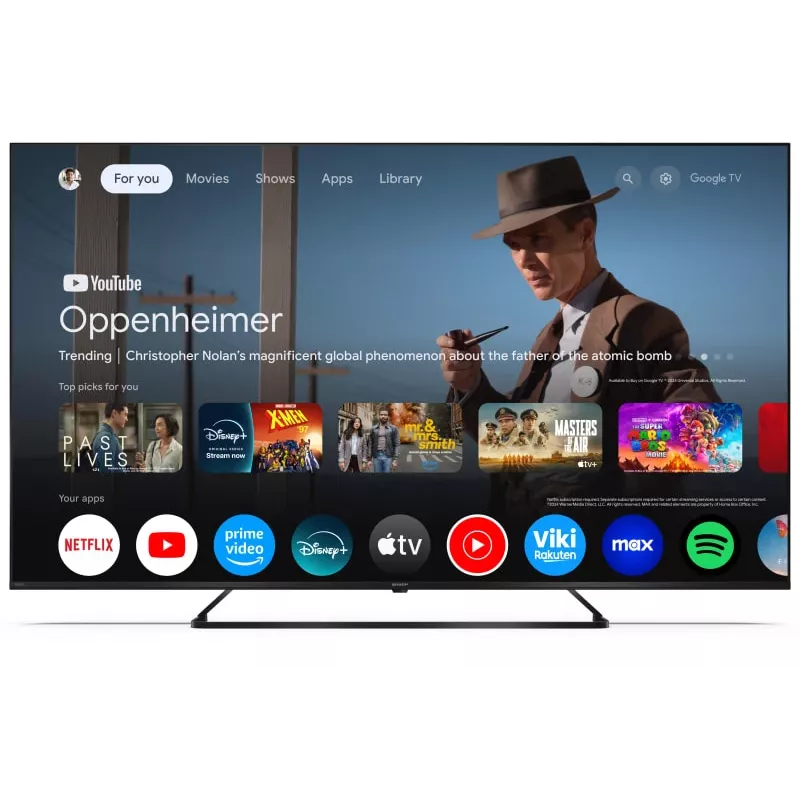 Sharp 50HP6265E TV 127 cm (50 tolli) 4K Ultra HD nutiteler Wi-Fi Must