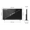 Sharp 55HL4265E teler 139,7 cm (55 tolli) 4K Ultra HD nutiteler Wi-Fi must