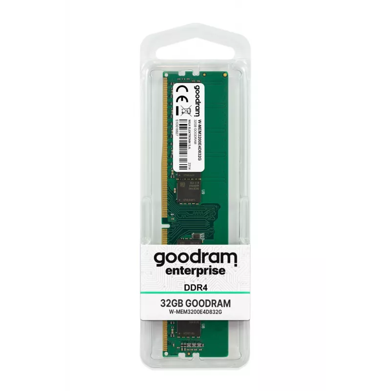 GoodRam UDIMM ECC VLP 32GB 2Rx8 3200MHz PC4-25600 W-MEM3200E4D832G - 32 GB - DDR4