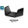 NETGEAR Nighthawk AXE7800 WiFi-ruuter (RAXE300), Wi-Fi 6 (802.11ax), kolmeribaline (2,4 GHz / 5 GHz / 5 GHz), Ethernet LAN, must, kaasaskantav ruuter