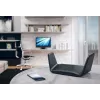 NETGEAR Nighthawk AXE7800 WiFi-ruuter (RAXE300), Wi-Fi 6 (802.11ax), kolmeribaline (2,4 GHz / 5 GHz / 5 GHz), Ethernet LAN, must, kaasaskantav ruuter