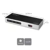 StarTech.com USB-C ja USB-A dokk – kahe monitori 4K 60Hz dokk DisplayPort + HDMI – hübriidne USB 3.0 dokkimisjaam USB-C või USB-A sülearvutitele – 6x USB Type-A, GbE – USB 3.1 Gen 1 – Mac/Windows