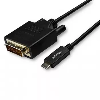 StarTech.com 3m USB-C - DVI kaabel - 1080p (ühe lüliga) USB USB-C (DP Alt Mode HBR2) DVI-D digitaalse video adapterkaabel - töötab Thunderbolt 3-ga - sülearvuti DVI monitori/ekraani jaoks