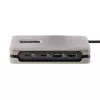 StarTech.com USB-C mitme pordiga adapter, 4K 60Hz HDMI 2.0b, HDR, USB 3.2 Gen 2 10Gbps jaotur (2xUSB-C, 1xUSB-A), 100W PD läbipääs, mini reisidokk, 12 inch/30cm kaabel, sülearvuti dokkimisjaam