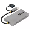 StarTech.com USB–kahe HDMI-adapter, USB A/C kahele HDMI-ekraanile (1x 4K30Hz, 1x 1080p), integreeritud USB-A–C-dongel, 4 tolli/11 cm kaabel, USB 3.0–HDMI-ekraaniadapter, Windows ja macOS