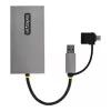StarTech.com USB–kahe HDMI-adapter, USB A/C kahele HDMI-ekraanile (1x 4K30Hz, 1x 1080p), integreeritud USB-A–C-dongel, 4 tolli/11 cm kaabel, USB 3.0–HDMI-ekraaniadapter, Windows ja macOS