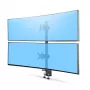 StarTech.com lauakinnitus 2 vertikaalselt virnastatud monitorile, kahele 49-tollisele, kokku 32 kg, C-klamber, kiirkinnitusega VESA-süsteem, laiekraan 16:9/ülilaiekraan 32:9, TAA