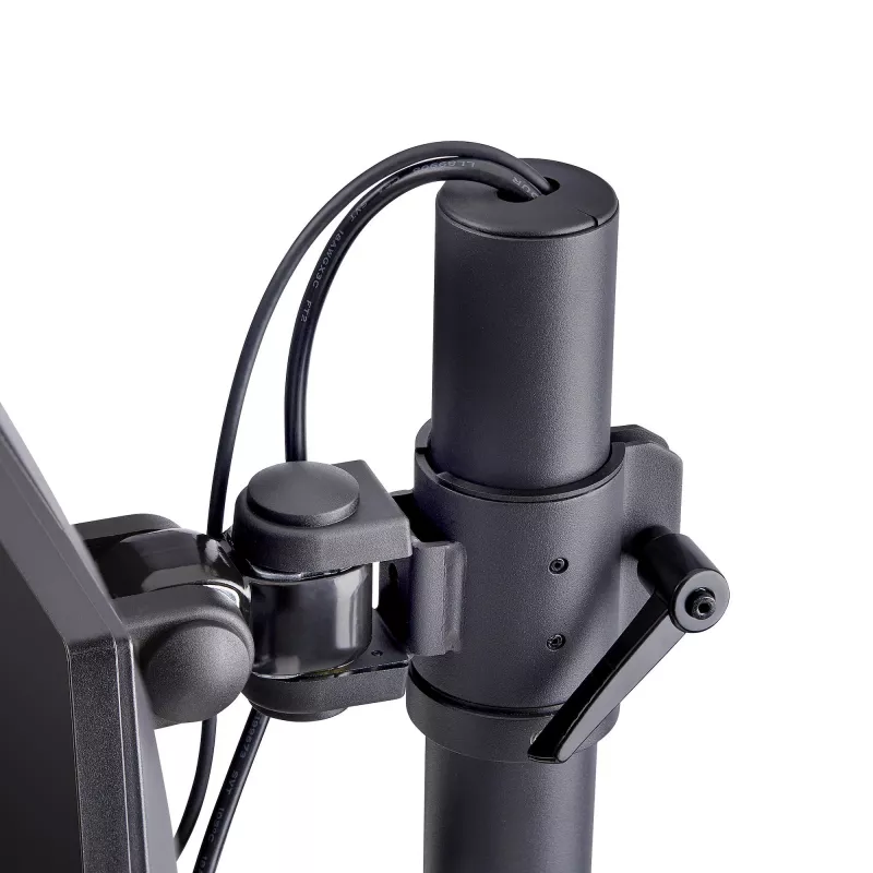 StarTech.com lauakinnitus 2 vertikaalselt virnastatud monitorile, kahele 49-tollisele, kokku 32 kg, C-klamber, kiirkinnitusega VESA-süsteem, laiekraan 16:9/ülilaiekraan 32:9, TAA