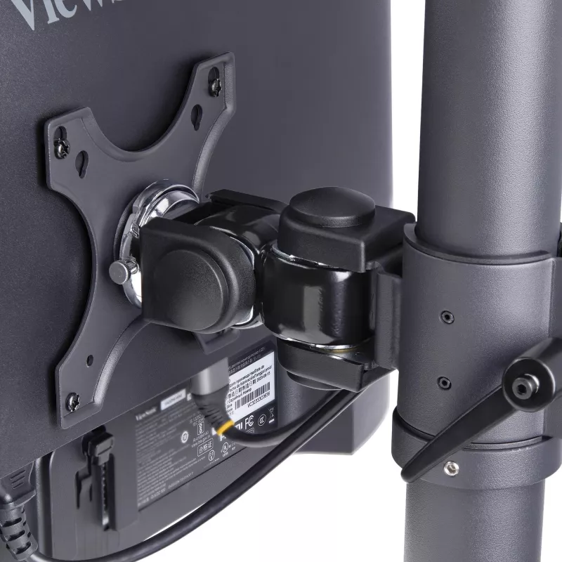 StarTech.com lauakinnitus 2 vertikaalselt virnastatud monitorile, kahele 49-tollisele, kokku 32 kg, C-klamber, kiirkinnitusega VESA-süsteem, laiekraan 16:9/ülilaiekraan 32:9, TAA