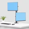 StarTech.com lauakinnitus 2 vertikaalselt virnastatud monitorile, kahele 49-tollisele, kokku 32 kg, C-klamber, kiirkinnitusega VESA-süsteem, laiekraan 16:9/ülilaiekraan 32:9, TAA