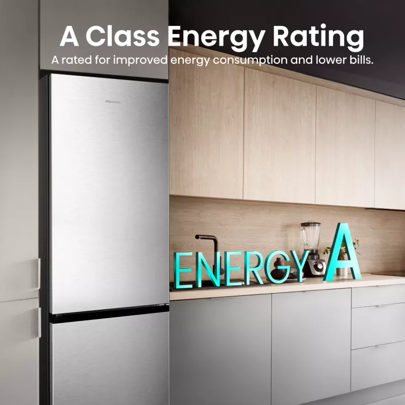 Hisense RB440N4ACA eraldiseisev 336 L roostevaba teras