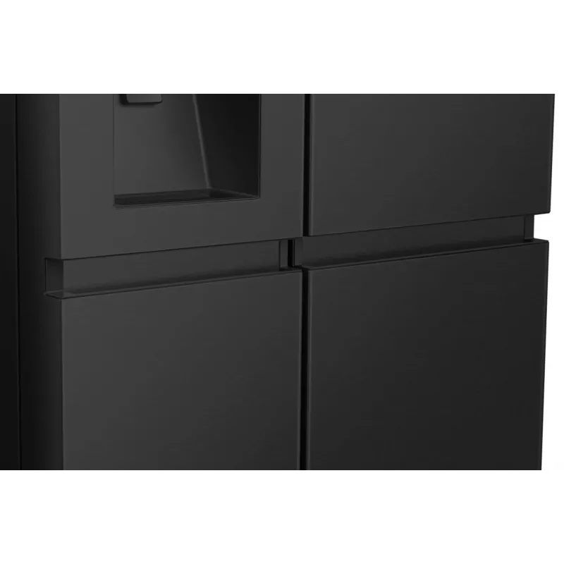 Hisense RS818N4TFC kõrvuti külmik eraldiseisev 632 L must, roostevaba teras