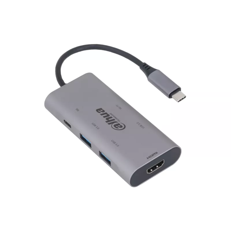 Dahua Technology 7-in-1 USB 3.1 USB-C USB 3.0 + HDMI + SD/TF + PD dokkimisjaam