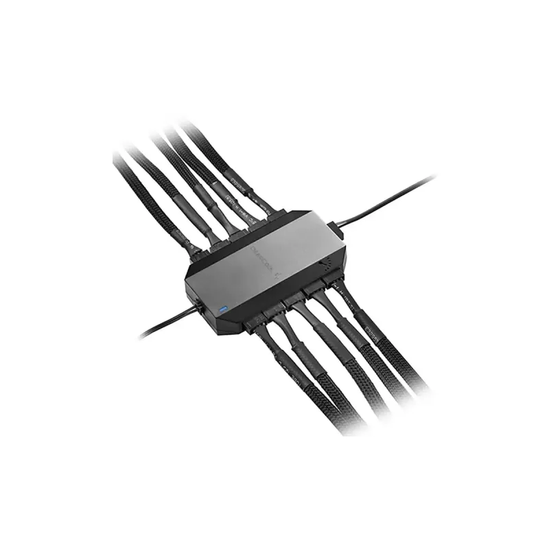 Ventilaatori kontroller DeepCool FH-10, 4-kontaktiline ventilaatoripistik, must, 80×46×15 mm