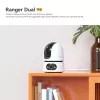IP turvakaamera IMOU Ranger Dual Pro 6MP — Siseruumi lauale, 2304×1296, 3,6 mm, 8× digitaalne suum, 91°×47° vaatenurgad