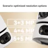 IP turvakaamera IMOU Ranger Dual Pro 6MP — Siseruumi lauale, 2304×1296, 3,6 mm, 8× digitaalne suum, 91°×47° vaatenurgad