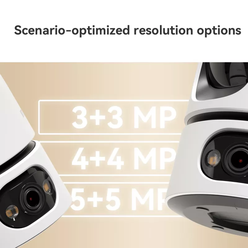 IP turvakaamera IMOU Ranger Dual Pro 6MP — Siseruumi lauale, 2304×1296, 3,6 mm, 8× digitaalne suum, 91°×47° vaatenurgad