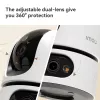 IP turvakaamera IMOU Ranger Dual Pro 6MP — Siseruumi lauale, 2304×1296, 3,6 mm, 8× digitaalne suum, 91°×47° vaatenurgad