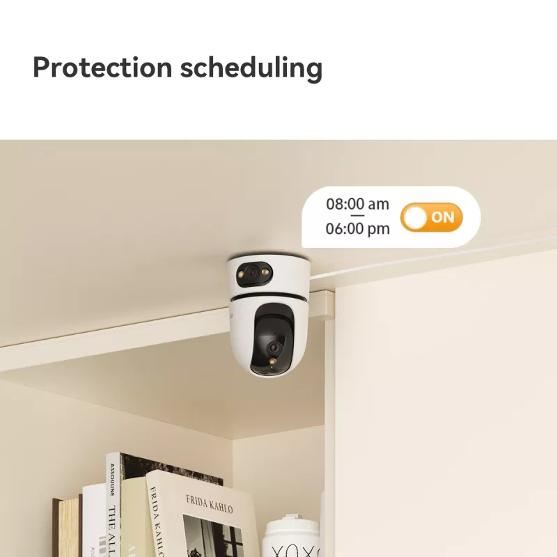 IP turvakaamera IMOU Ranger Dual Pro 6MP — Siseruumi lauale, 2304×1296, 3,6 mm, 8× digitaalne suum, 91°×47° vaatenurgad
