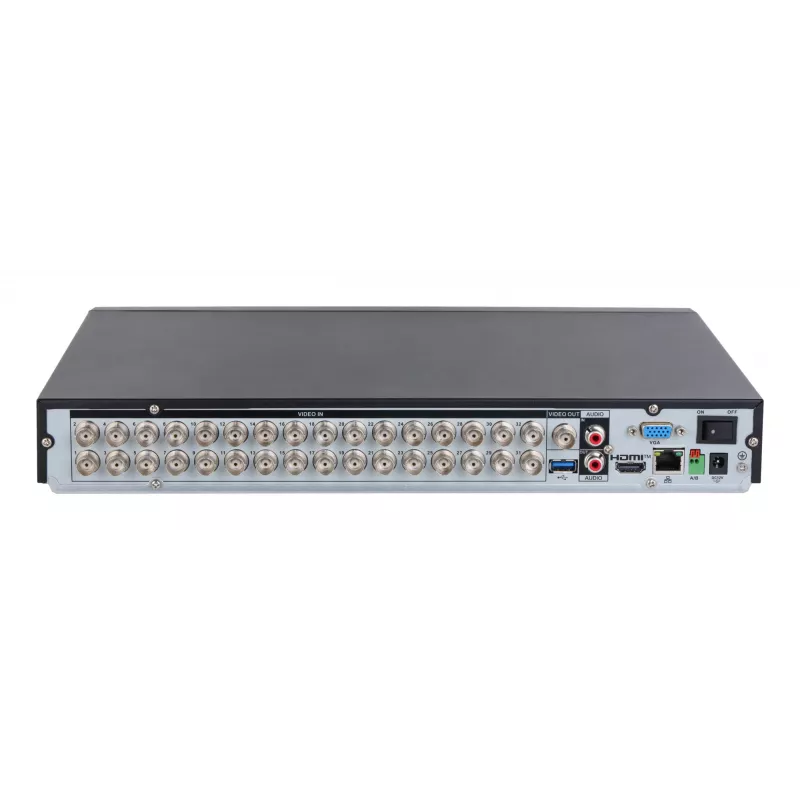 Dahua 32-kanaliga Penta-brid 5MP/1080P 1U DVR XVR5232AN-I3/T, 2×SATA, WizSense, must
