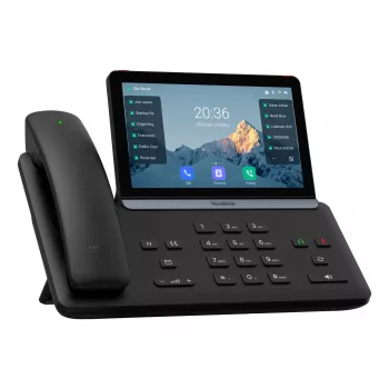 IP-telefon Yealink Yealink-SIP-T88W Pro — Android, 7-tolline (1024×600) LCD, juhtmega ja juhtmeta telefonitoru, Bluetooth, PoE, must