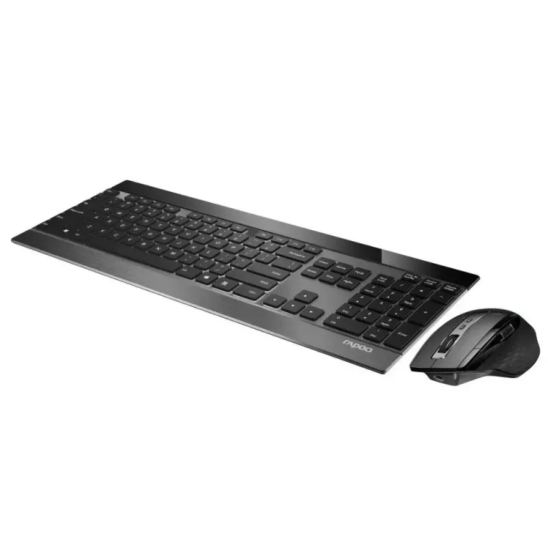 Klaviatuur ja hiir Rapoo 9900m Office QWERTZ Must