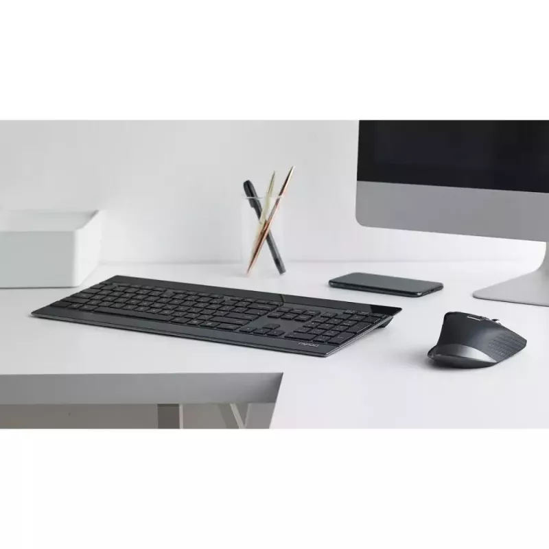 Klaviatuur ja hiir Rapoo 9900m Office QWERTZ Must
