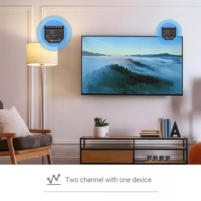 Juhtmevaba seade EZVIZ T36WN Wi-Fi vahelduvvoolutoide 100–240 V kompaktne