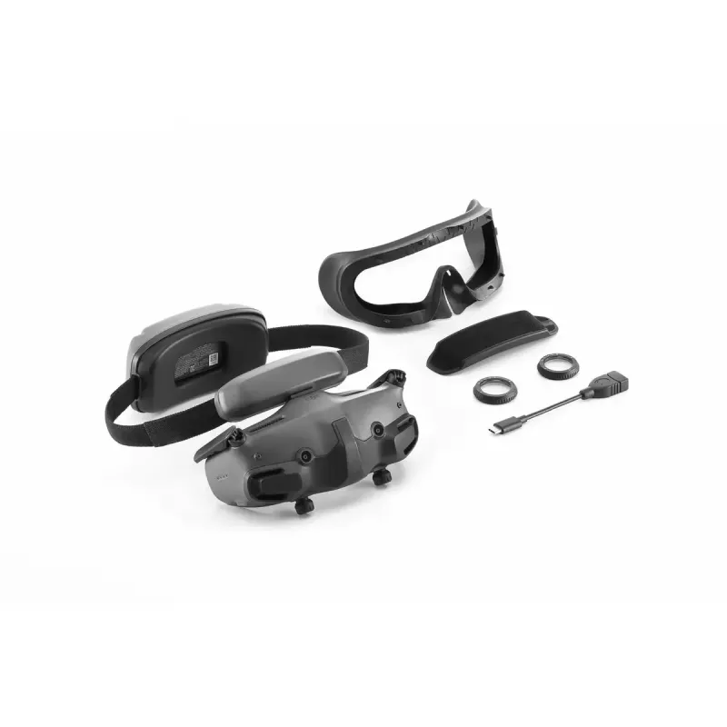 Spetsiaalne peakomplekt DJI Goggles 3 Micro-OLED 1920x1080, reguleeritav IPD, 0,47 kg, hall/must