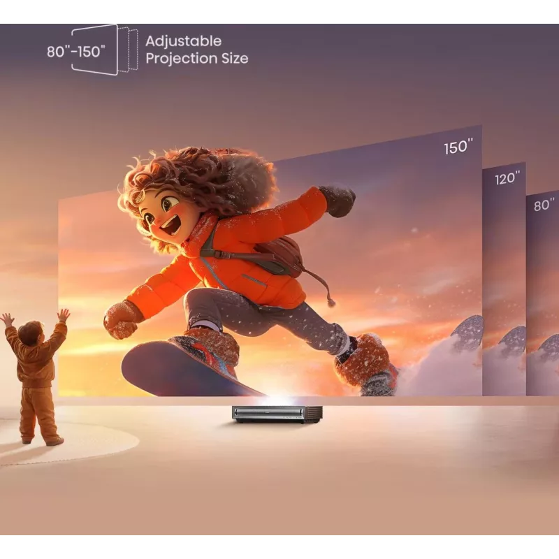 Hisense PX3 projektsiooniteleri ülilühike viskekaugusega projektor 2800 ANSI luumenit UHD 4K (3840x2160) must, tumehall
