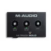 Heliliides M-Audio M-Track Solo — USB 16-bit/48 kHz, 1-sisend/1-väljund, XLR/TRS-kombo- ja instrumendisisend, 48 V fantoomtoide, kõrvaklapiväljund