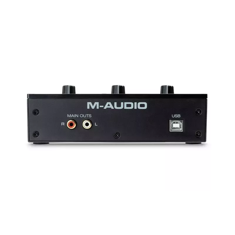 Heliliides M-Audio M-Track Solo — USB 16-bit/48 kHz, 1-sisend/1-väljund, XLR/TRS-kombo- ja instrumendisisend, 48 V fantoomtoide, kõrvaklapiväljund