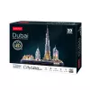 3D pusle CubicFun City Line Dubai LED, 182 tükki, 532×48 mm, vanus 10+